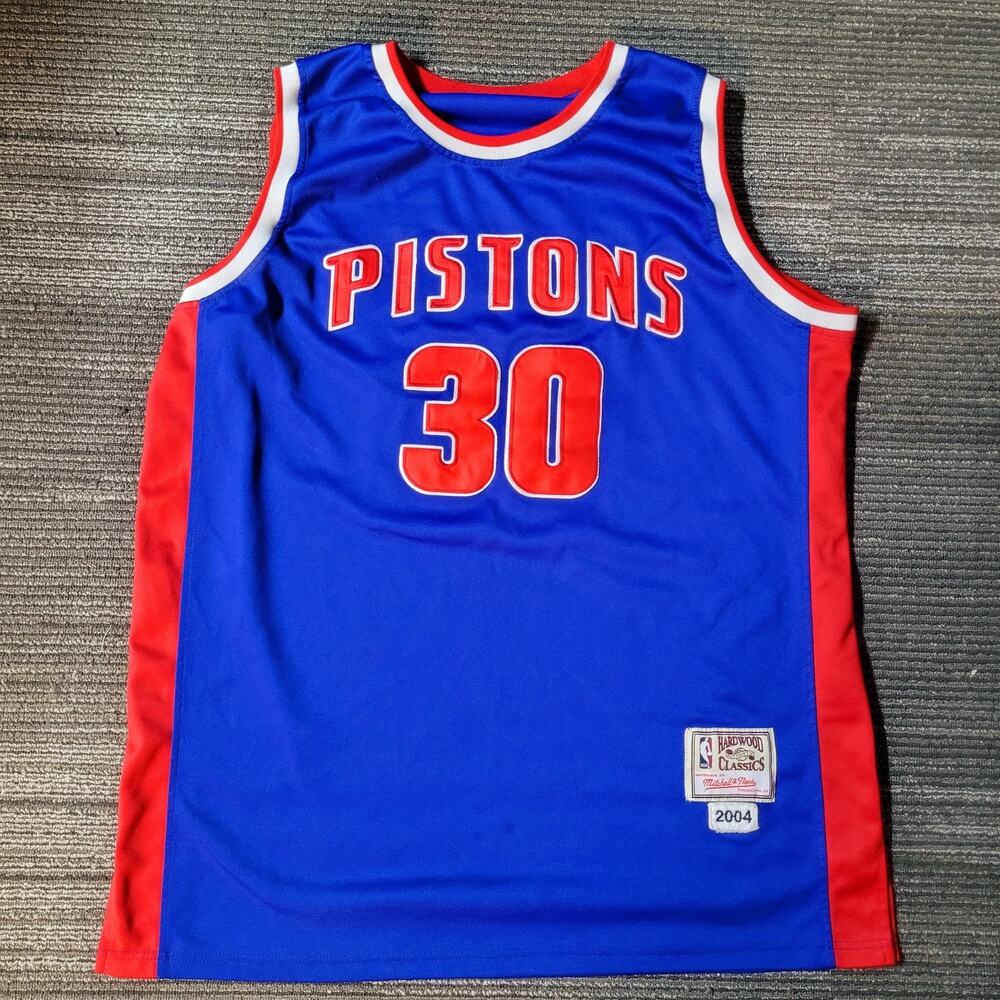 Mitchell & Ness Hardwood Ben Wallace Detroit Pistons #3 Blue Jersey Men's XL